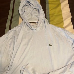 Lacoste long sleeve hooded shirt
